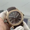 Super Clone Patek Philippe Aquanaut 5164R-001 Chocolate Embossed Arabic Aquanaut 40.8mm – — view 9
