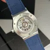 Super Clone Hublot Classic Fusion Diamonds Moissanite Pave 42mm Blue Dial – Customize Diamod — clasp and links
