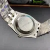 Super Clone Rolex Datejust Silver Roman Diamond Dial 126234-0029 36 mm — movement / caseback view
