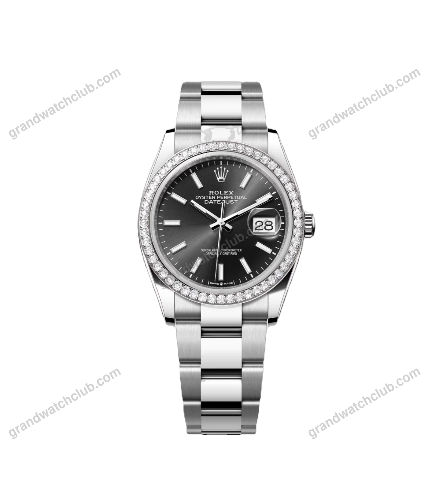 Super Clone Rolex Datejust, 31 mm, Oystersteel , Diamonds Bezel