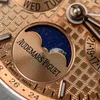 Super Clone Audemars Piguet Royal Oak Perpetual Calendar 26615Ti limited edition Salmon dial 41mm – — side profile