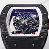 Super Clone Richard Mille RM 55 Richard Mille DARK-NTPT 42mm Carbon Tinh Chỉnh — clasp and links