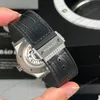 Super Clone Hublot Classic Fusion SKULL Full Diamonds Moissanite Pave 42mm Black Dial – Handcrafted Diamod — on leather display
