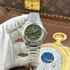 Super Clone IWC 40mm Steel — dial close-up