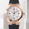 Super Clone Vacheron Constantin Overseas Rose Gold White Dial Number Roman 42mm