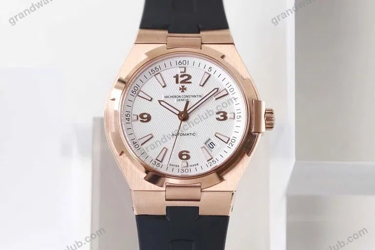 Super Clone Vacheron Constantin Overseas Rose Gold White Dial Number Roman 42mm