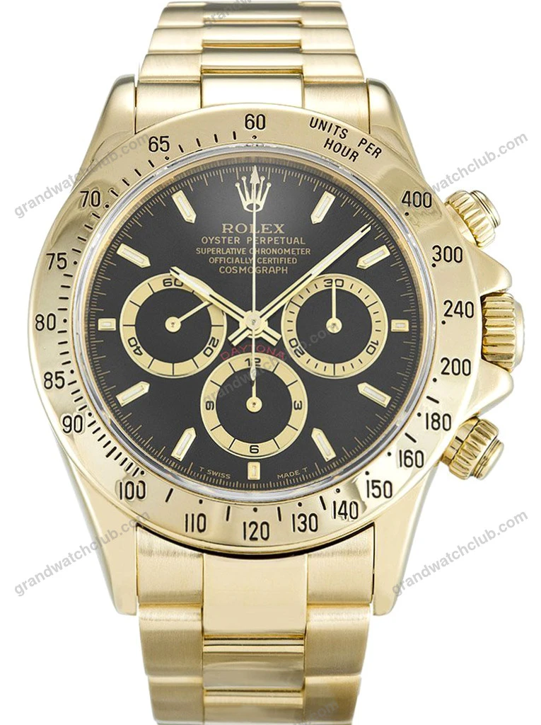Super Clone Rolex Daytona Black Dial 116528