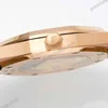 Super Clone Audemars Piguet Royal Oak Selfwinding 15400OR 41mm Rose Gold Steel — on leather display