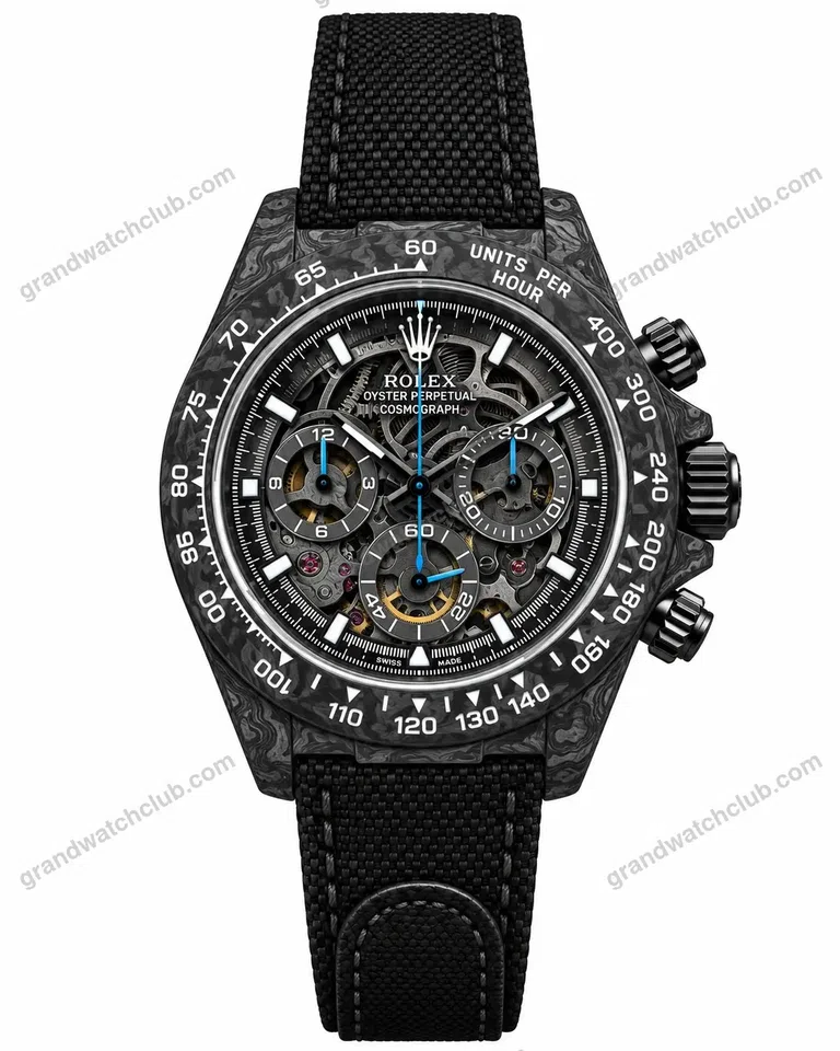 Super Clone Rolex Cosmograph Daytona DIW Carbon Skeleton 116500LN – Swiss SuperClone