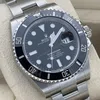 Super Clone Rolex Submariner Black Dial 126610LN — on leather display