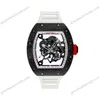 Super Clone Richard Mille RM 55 Richard Mille White 42mm Carbon Modify