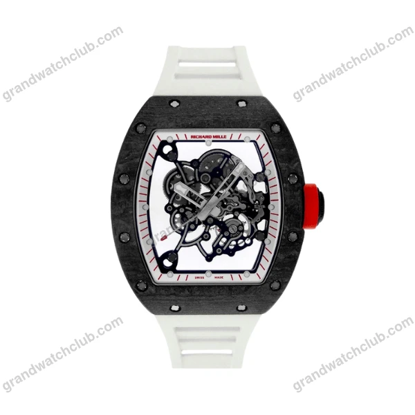 Super Clone Richard Mille RM 55 Richard Mille White 42mm Carbon Modify
