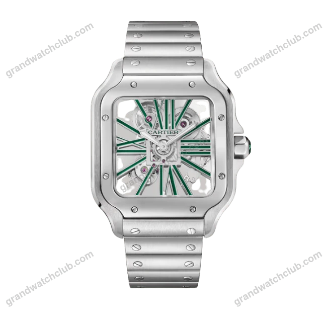 Super Clone Cartier Santos Large Skeleton WHSA0028 39mm