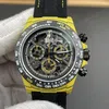 Super Clone Rolex Cosmograph Daytona DIW Yellow Carbon Skeleton 116500LN – Swiss SuperClone - photo 7