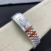 Super Clone Rolex Datejust Pink Roman Dial 126234-0031 36 mm — on leather display
