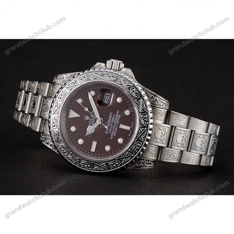 Super Clone Rolex Submariner Brown Dial 1454092 — side profile