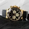 Super Clone Rolex Daytona Black Dial Yellow Gold 126518LN — side profile