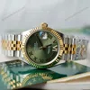 Super Clone Rolex Datejust Olive Green Roman Diamond Dial 126233-0025 36 mm — bracelet detail