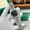 Super Clone Rolex Day-Date Bright Black Dial 228236-0003 40 mm β case and bezel