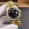 Super Clone Rolex Day-Date 40 Bright Black Diamond Dial 228348RBR President – Swiss SuperClone - photo 8