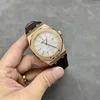 Super Clone Audemars Piguet Royal Oak 15450OR 37mm White Dial Rose Gold — movement / caseback view