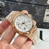 Super Clone Vacheron Constantin Overseas Dual Time 47450 42mm White Dial β dial close-up