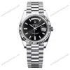 Super Clone Rolex Day-Date Bright Black Diamond Dial 228236-0004 40 mm