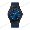 Super Clone Hublot Classic Fusion Ceramic 42mm Blue Dial JJZ Base