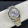Super Clone Rolex Datejust White Roman Dial 126233-0030 36 mm — movement / caseback view