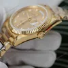 Super Clone Rolex Day-Date Champagne Diamond Dial 128238-0008 36 mm — movement / caseback view