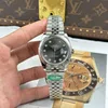 Super Clone Rolex Datejust Slate Diamond Dial 126334-0006 41 mm — dial close-up