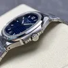 Super Clone Patek Philippe Nautilus 7118/1200A-001 35.2mm Blue Dial Steel — case and bezel