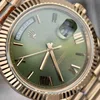 Super Clone Rolex Day-Date Olive Green Dial 228235-0025 40 mm — bracelet detail