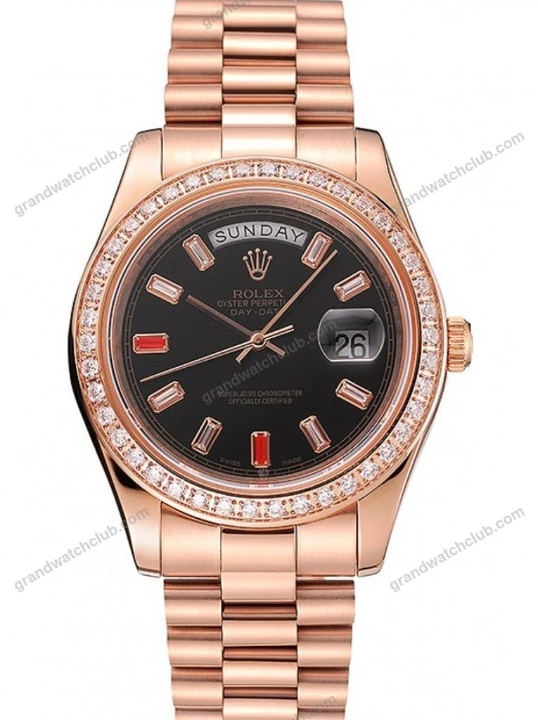 Super Clone Rolex Day-Date Black Dial 1454102 40 mm