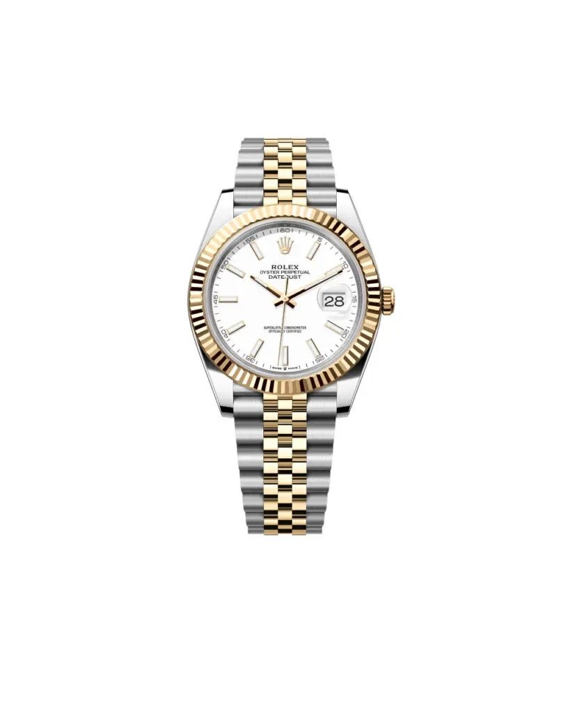 Super Clone Rolex Datejust 31mm White Dial Yellow Gold Jubilee 1 819x1024 1