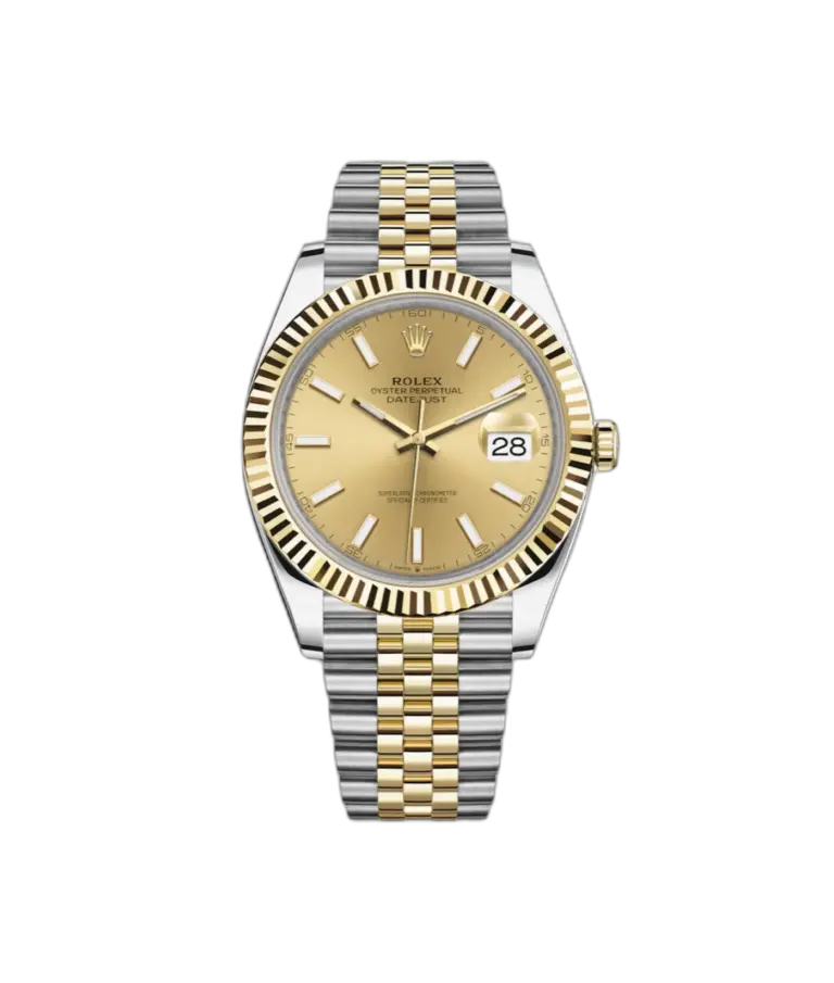 Super Clone Rolex Datejust Two Tone Gold 1