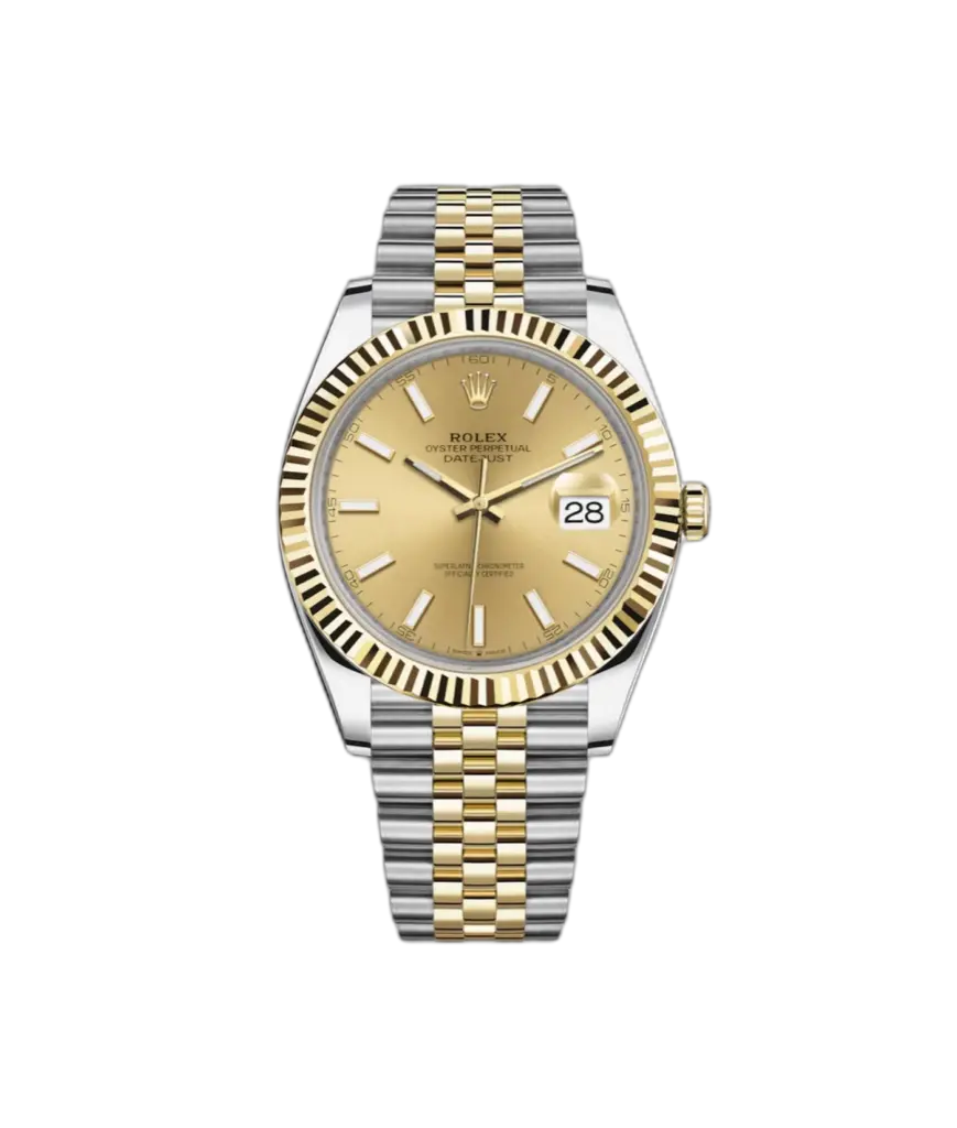 Super Clone Rolex Datejust Two Tone Gold 1