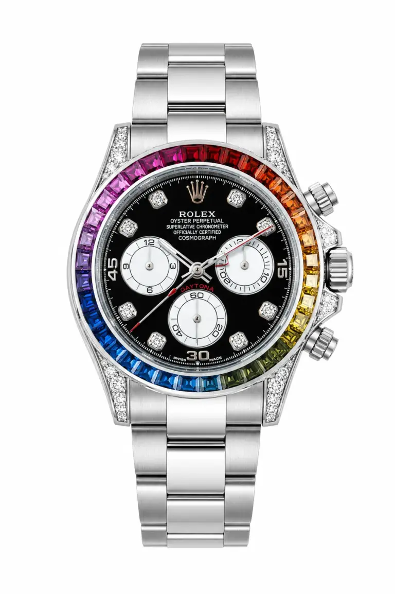 Super Clone Rolex Daytona Rainbow Black Dial