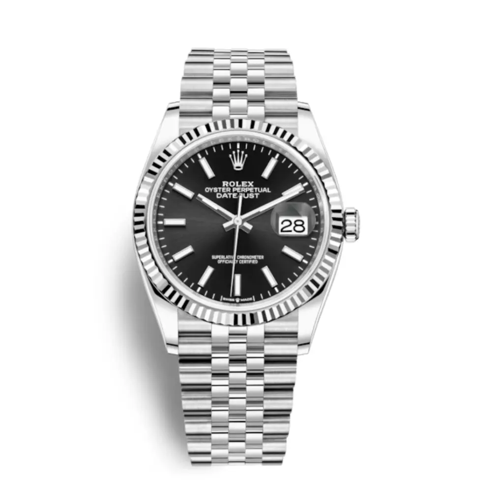 Super Clone Rolex Datejust Black Dial Jubilee 1