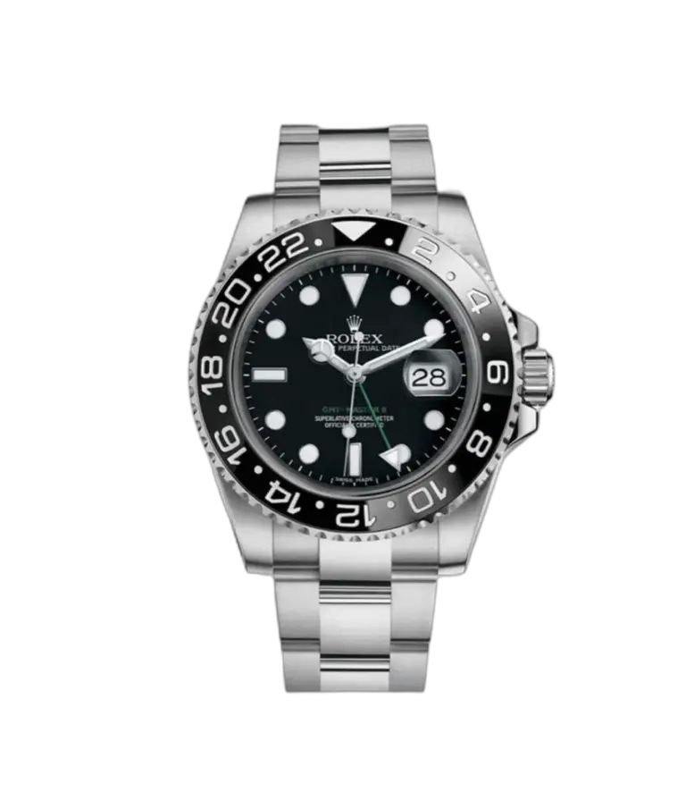 Reduced Super Clone Rolex GMT Master II Black 1