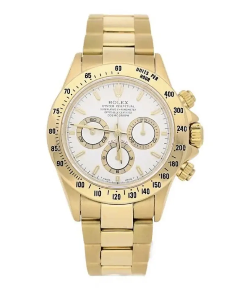 Super Clone Rolex Daytona Gold White Dial 1 1