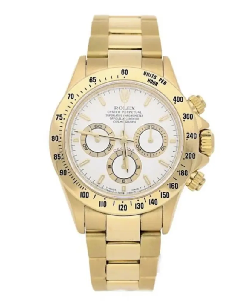 Super Clone Rolex Daytona Gold White Dial 1 1