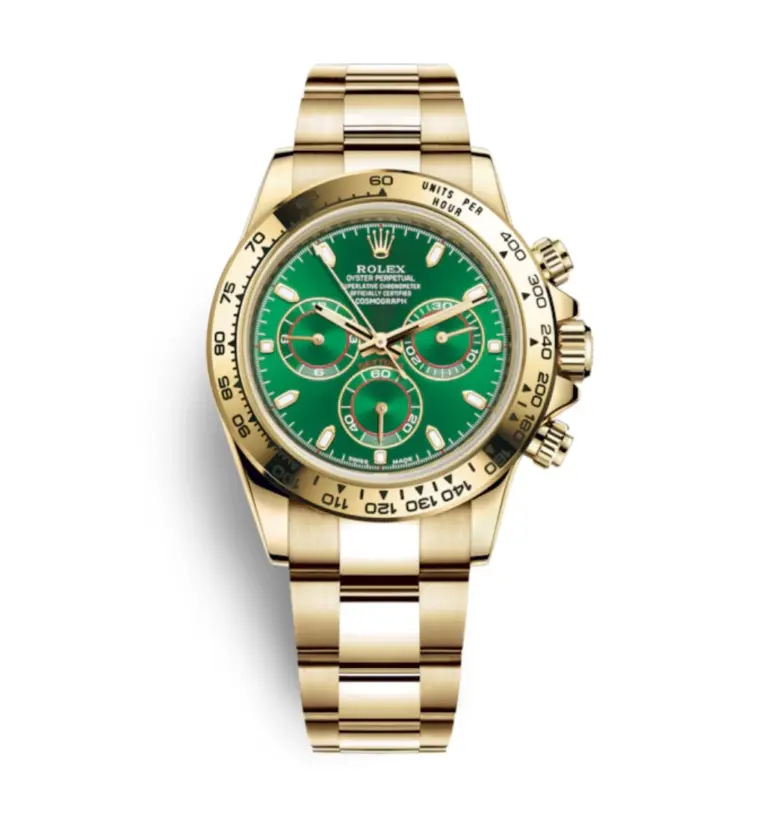 Super Clone Rolex Daytona Gold Green Dial 1