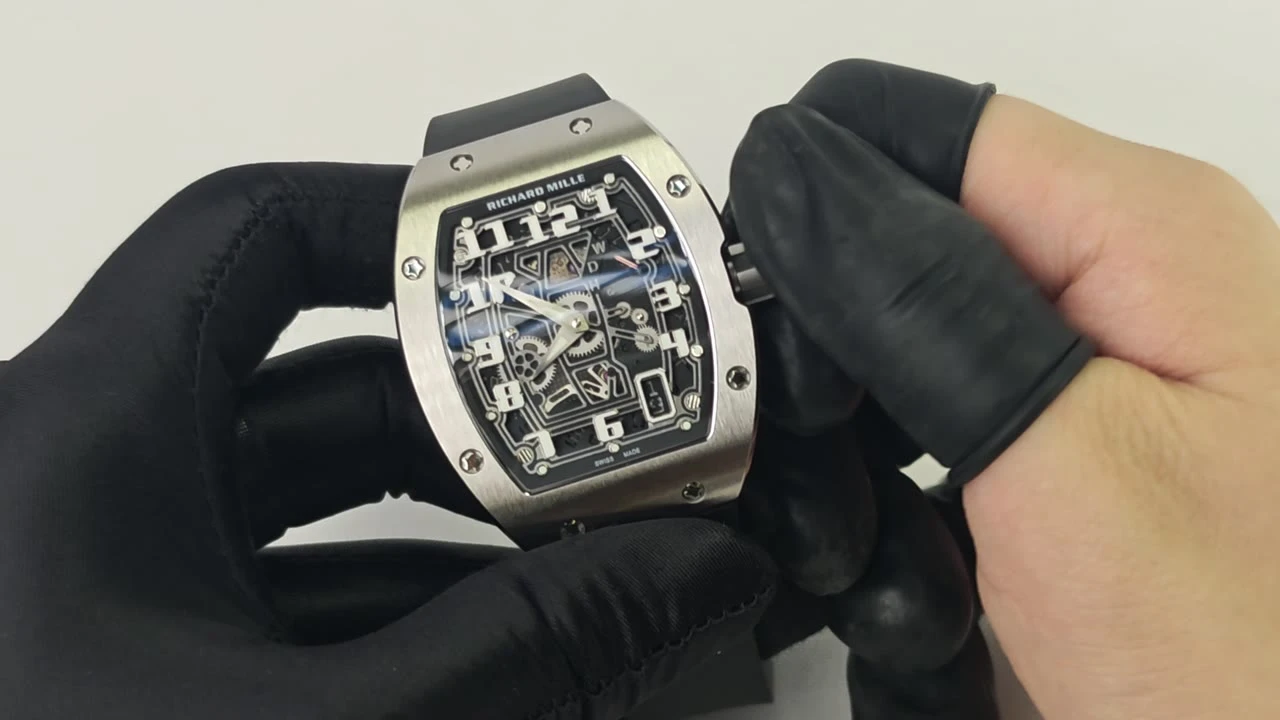 Quality control inspection of a Richard Mille Tonneau Skeleton super clone
