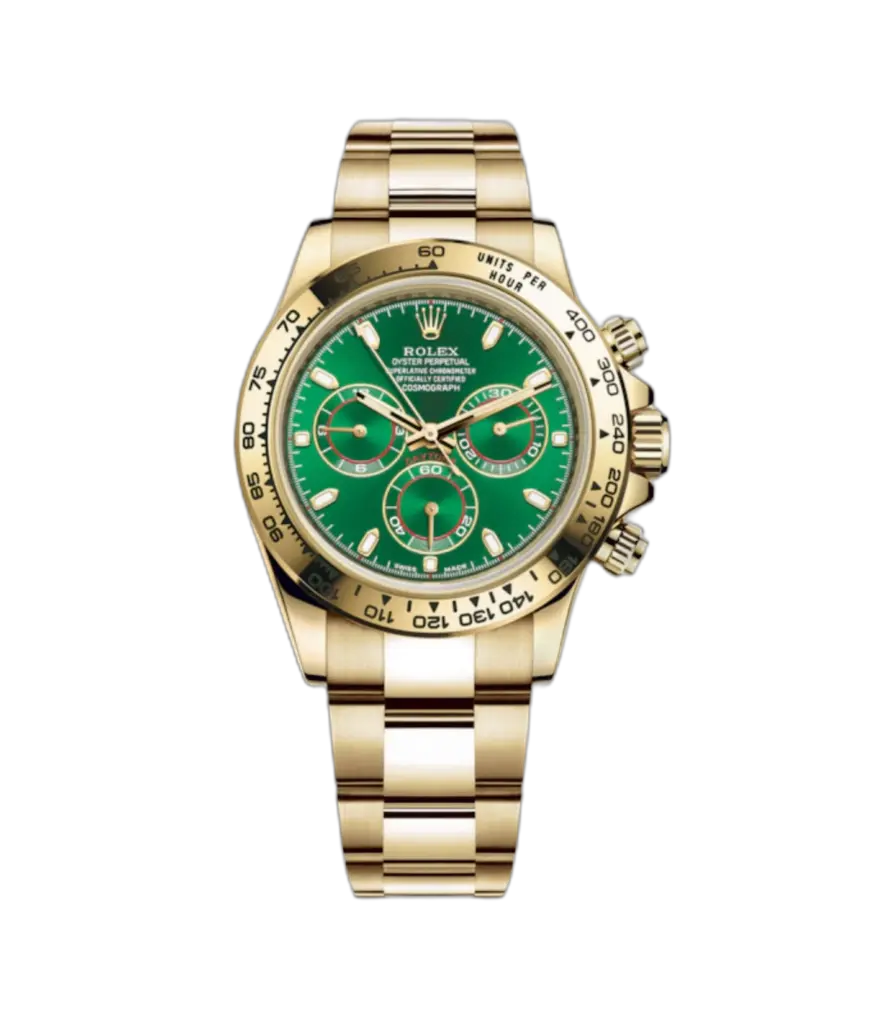 Super Clone Rolex Daytona Gold Green Dial 1