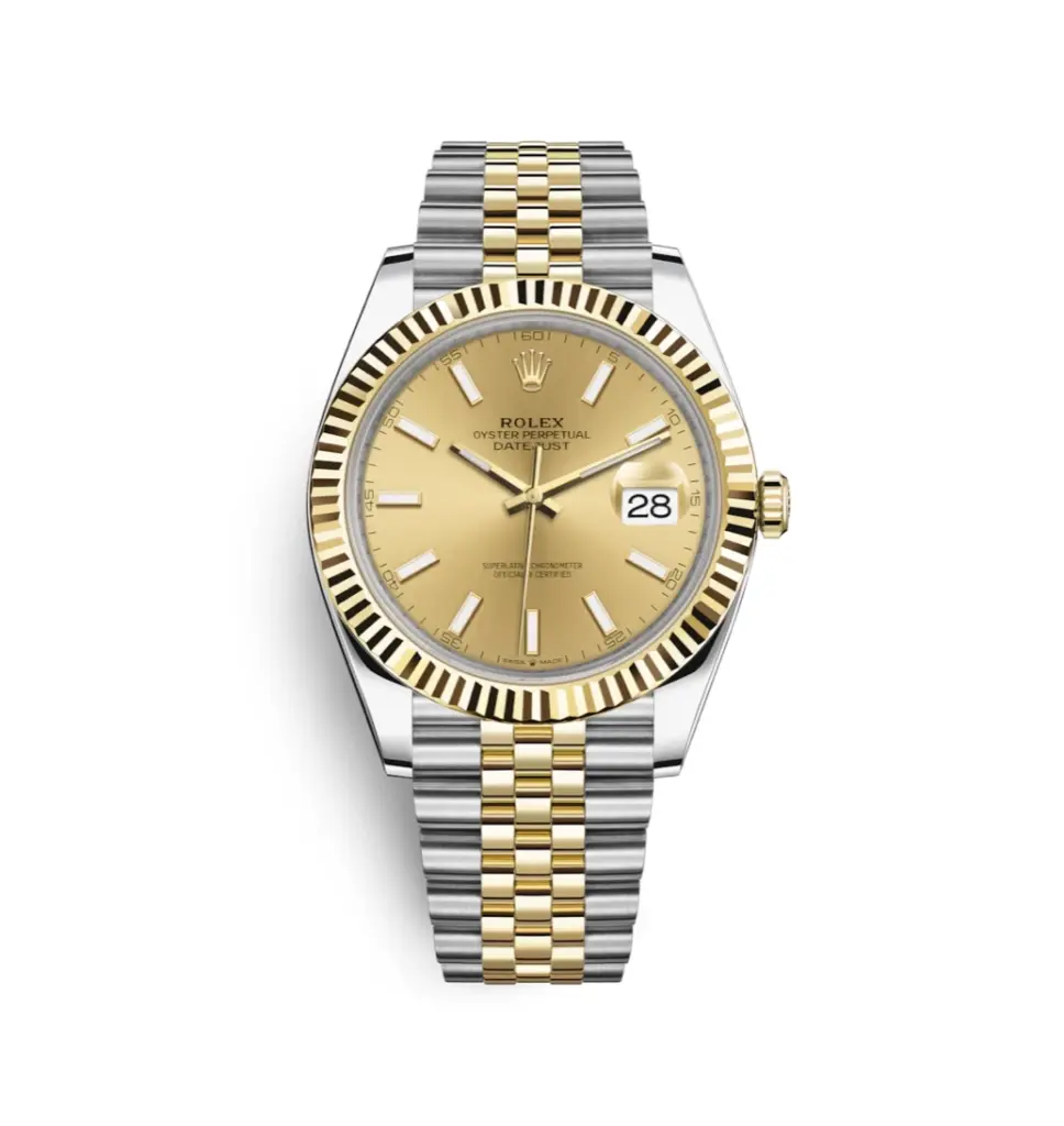 Super Clone Rolex Datejust Two Tone Gold 1
