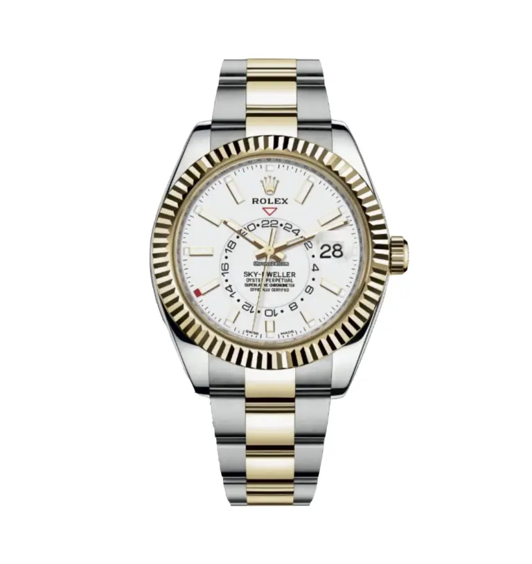 Super Clone Rolex Sky Dweller Bi Colour White Dial 1