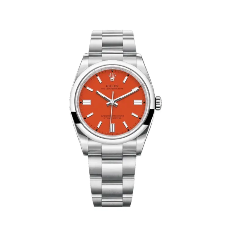 Super Clone Rolex Oyster Perpetual Coral Red 1