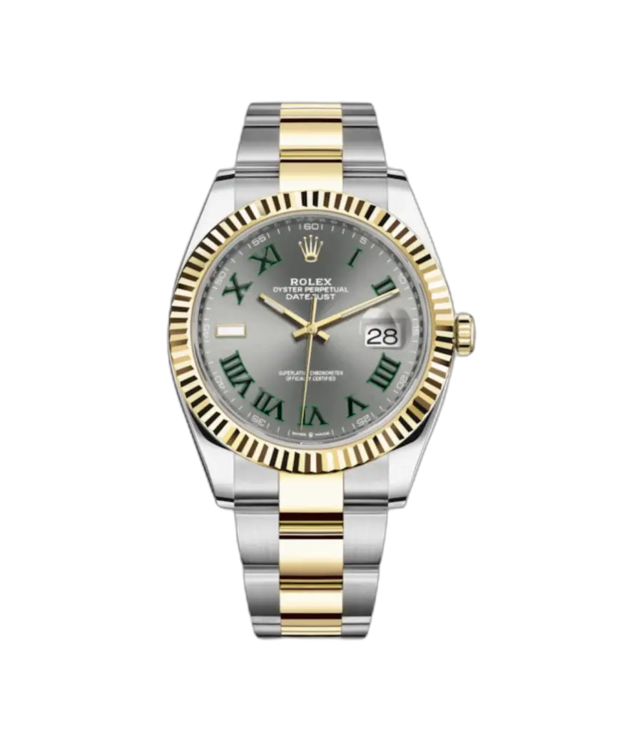 Reduced of Super Clone Rolex Datejust Wimbledon Oyster Two Tone 1