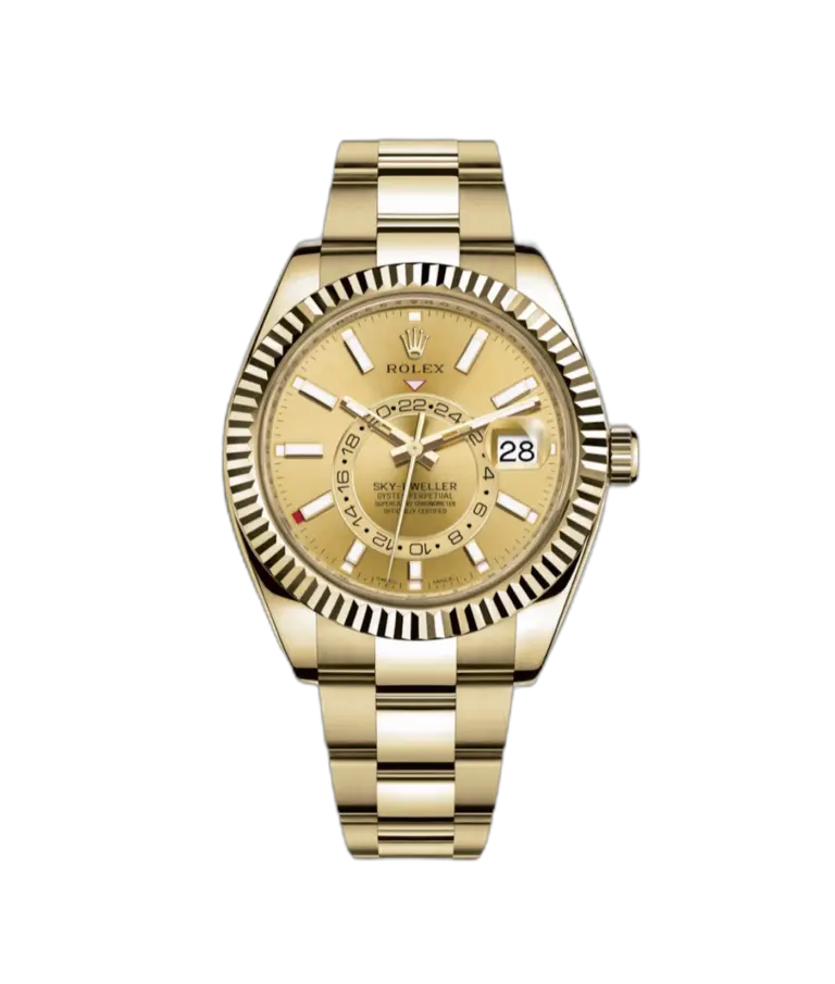 Super Clone Rolex Sky Dweller Gold 1